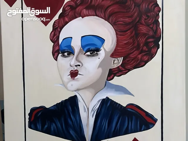 لوحة فنية ملكة القلوب من بلاد العجائب