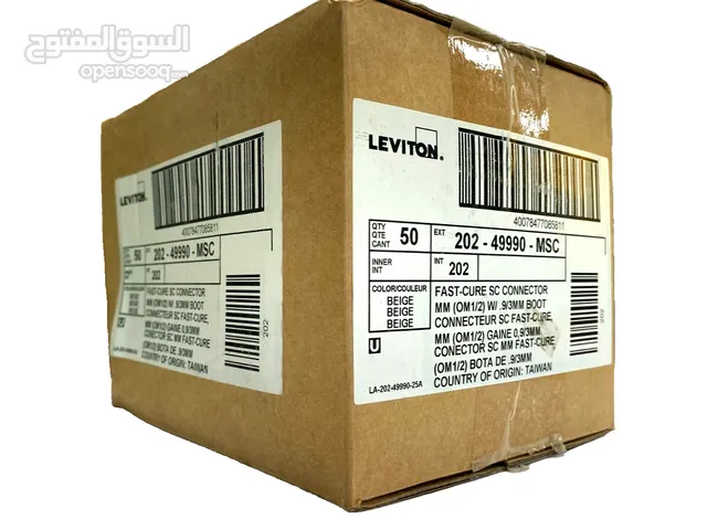 LEVITON 49990-MSC FastCure SC Fiber Optic Connector OM1/OM2 Multimode NEW QTY 50