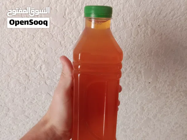 خل تفاح طبيعي 100% قنينه لتر 3 و قنينتين 5