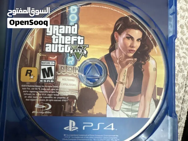 � للبيع لعبة GTA V الأصلية ال PS4