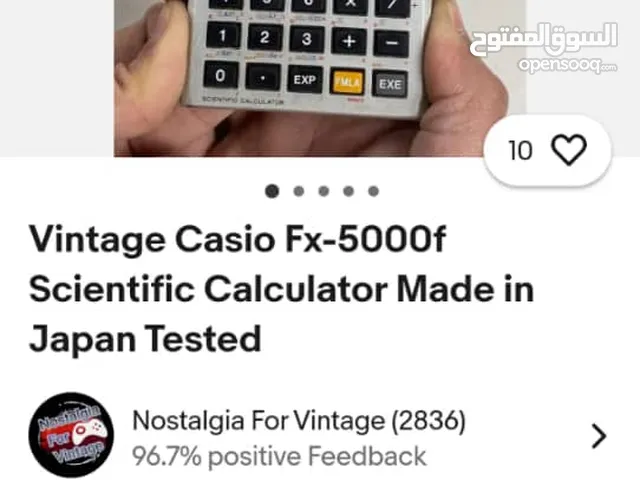 الات. حاسبه. كاسيو. fx5000اصليه. بلد الصنع. اليابان