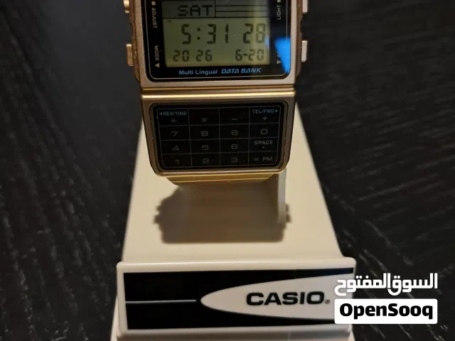 Casio Gold Calculator watch Iluminator NEW
