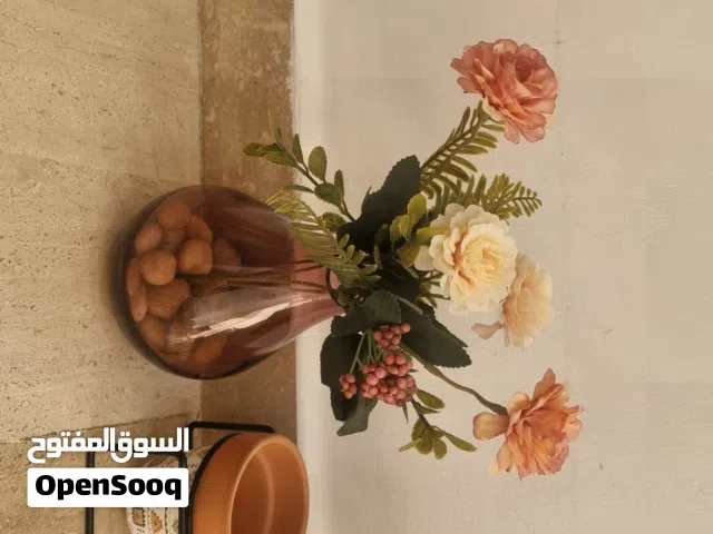 ديكور فازات مع ورد