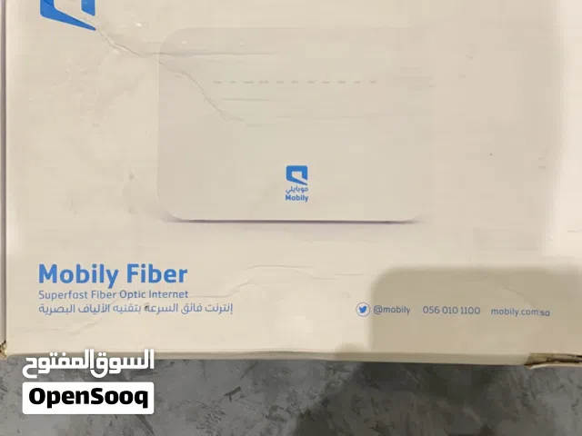مودم او فايبر الالياف بصريه مع جهازها وكرتونها