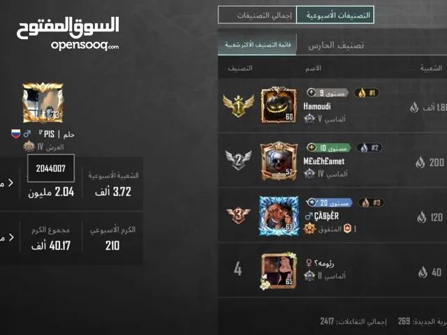 حساب ببجي مميز للبيع