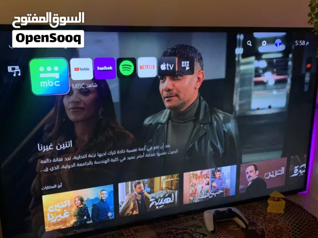 شاشة هاير 4k بحالة ممتازه جدا