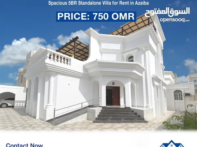 Spacious 5BR Standalone Villa for Rent in Azaiba