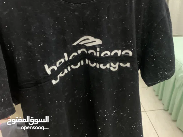 Balenciaga Splatter Paint Logo Large/Oversized Fit T-shirt in Cotton Jersey".