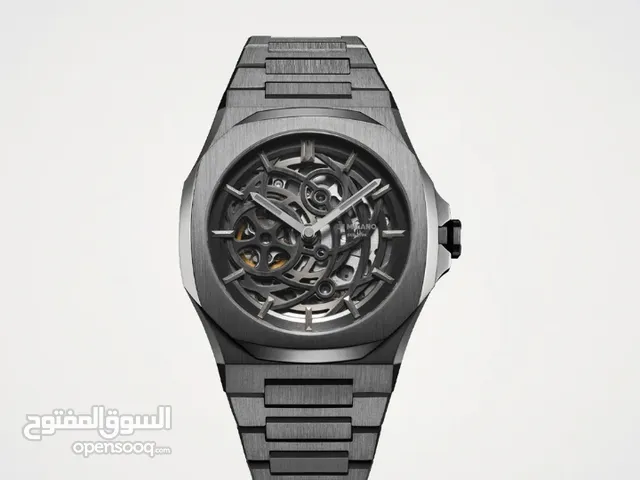 D1 Milano Gun Metal Skeleton automatic open back case
