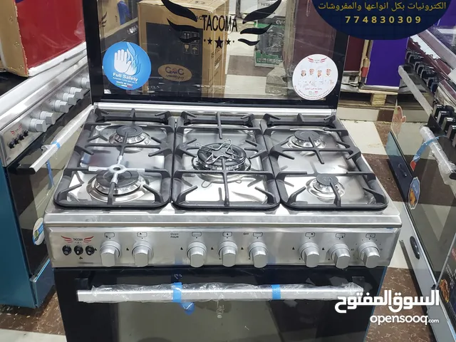 فرن ايطالي 5 عيون درجه اولى مدرع استيل صافي مضمون عشر سنوات تاكوما الفخامه حيث الضمان والجوده