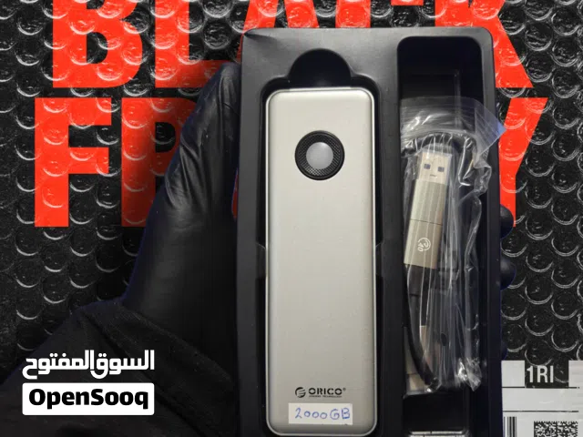 هارد خارجي2TB SSD NVME GEN4 احترافي لنقل الملفات الضخمه مع دعم مشتت حراري ومروحة تبريد فان و RGB