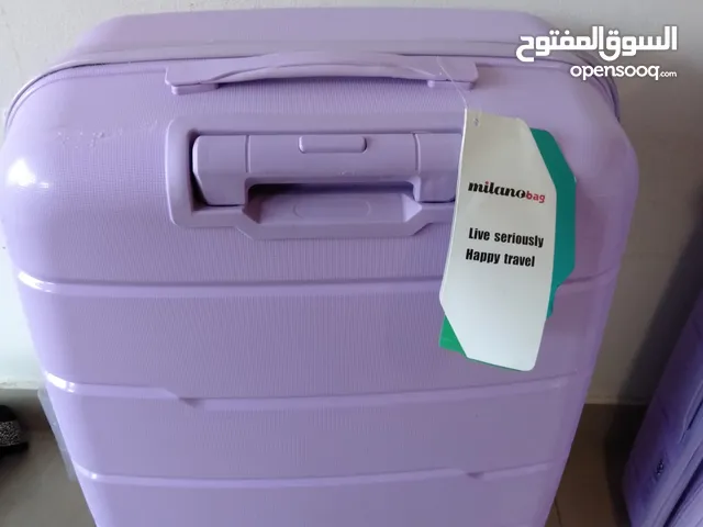 purple suitcase used once