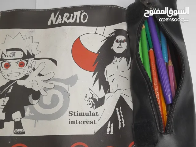 Naruto Stationery Bag – Ninja Style for Everyday Use! حقيبة أدوات مدرسية بتصميم ناروتو – ستايل نينجا