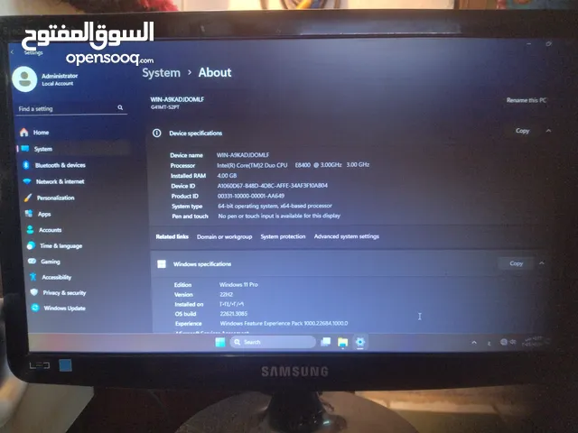 Windows Samsung  Computers  for sale  in Cairo