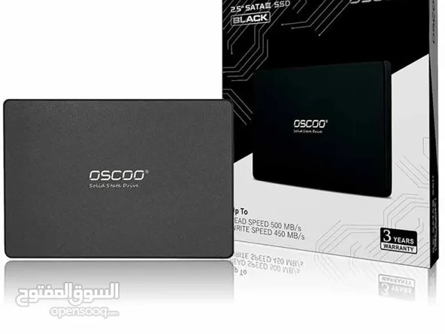 هارد دسك داخلي سريع 256GB OSCOO BLACK EDITION 3D NAND 20X SPEED DESKTOP - LAPTOP GAMING SSD 2.5 INCH