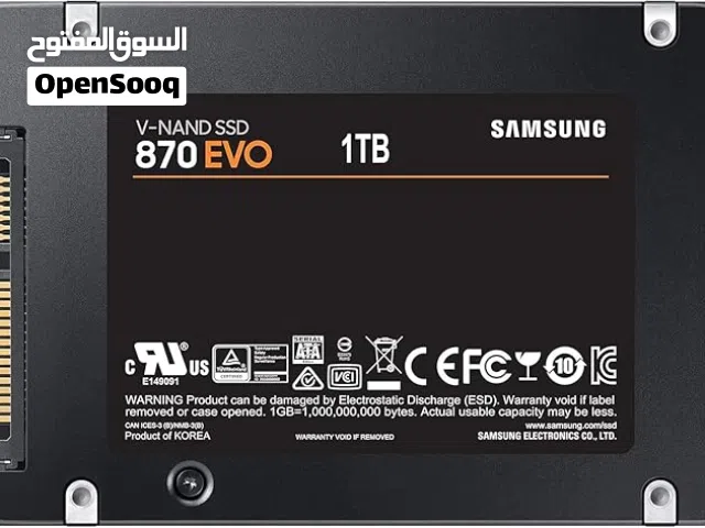 سامسونج 870 ايفو 1 تيرابايت  هيلث 100% استخدام ساعتين فقط