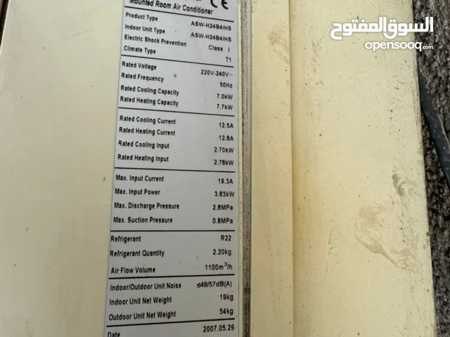 رفوف ومراة كبيرة وكاونتر جديد مع سبالت واحد طن والاخر اثنين طن