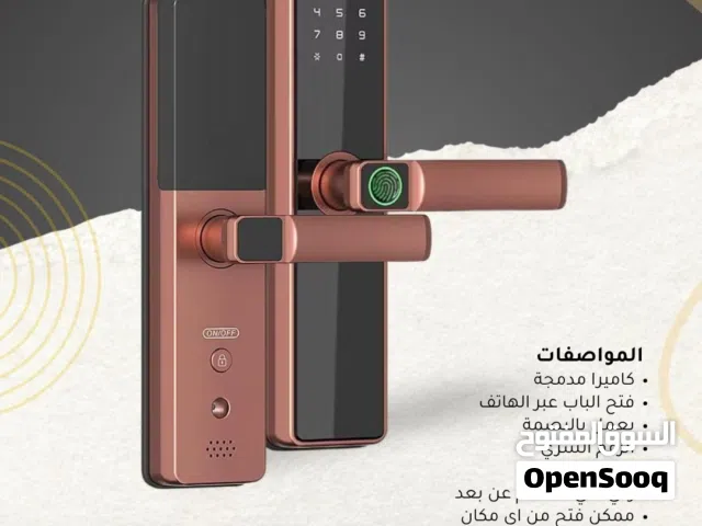 قفل الذكي  الموديل FY-16 للأبواب مع كاميرا مدمجة، تحكم عن بعد و واي فاي TUYAبحجم عادي