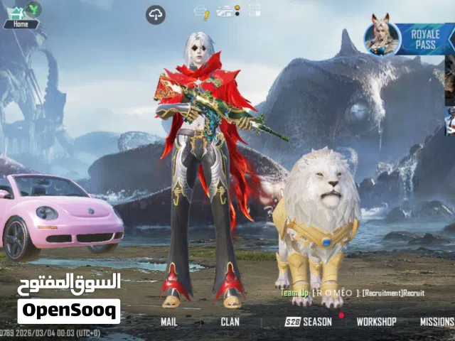 حساب ببجي موبايل للبيع بسعر رخيص