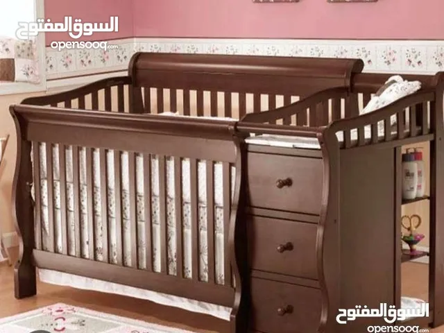 سرير اطفال جيجلز خشب صلد 3 ارتفاعات