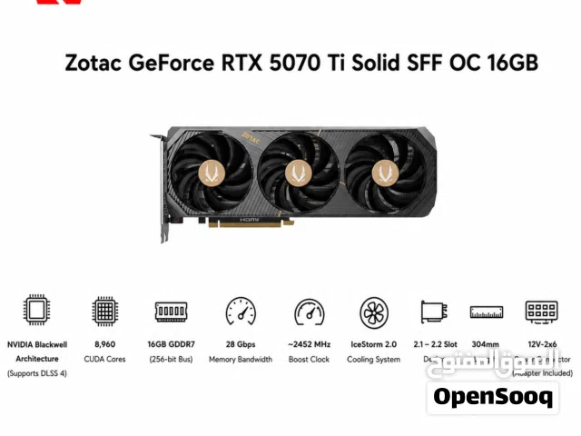 Zotac Gaming GeForce RTX 5070 Ti Solid SFF OC 16GB