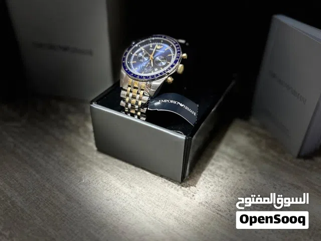 تازيو" (Tazio) كرونوغراف طراز AR6088 من إمبوريو أرماني.