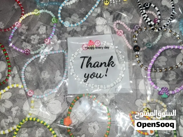 28 اسوارة خرز عشوائي مصنوع باليد