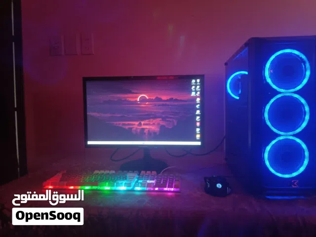 تجميعة قيمنق متكاملة PC مع شاشة وملحقاتها للبيع جاهز للعب)