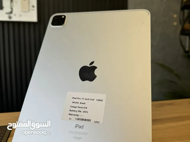 iPad Pro 11 2nd gen iPad Pro 128GB WiFi iPad Pro بطارية 85% آيباد برو لون أبيض iPad A12Z للبيع iPad