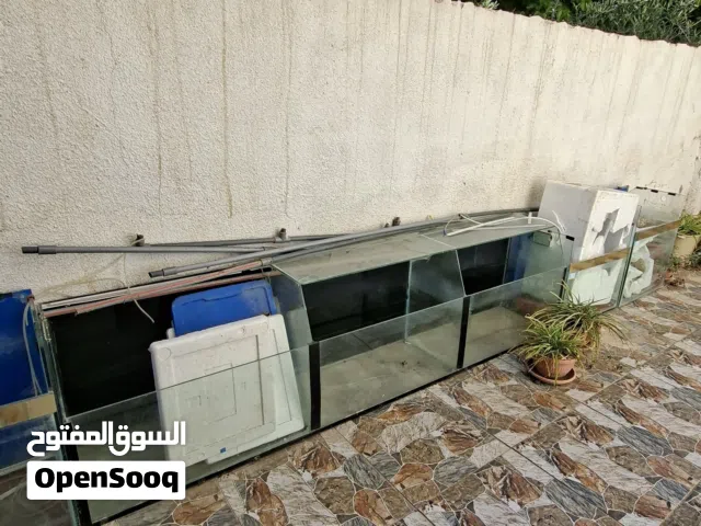 احواض سمك  زجاج أحجام مختلفة