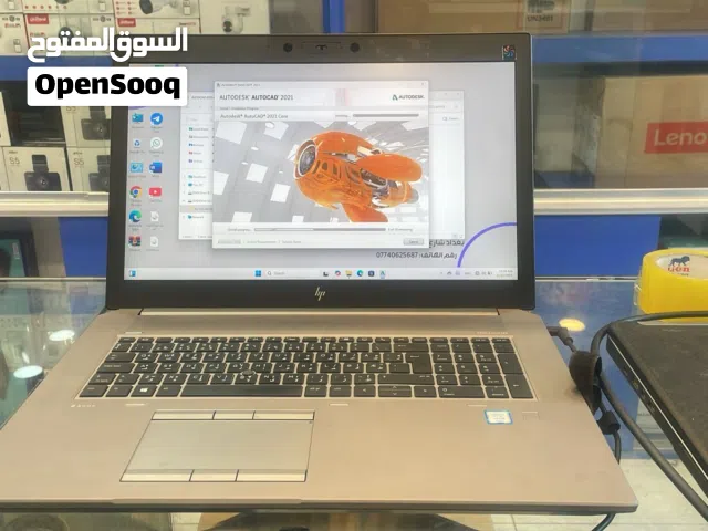 لابتوب HP ZBook 17 G5 (الإصدار الذي يحتوي على معالج Intel Xeon E-2176M و كارت شاشة NVIDIA Quadro P52