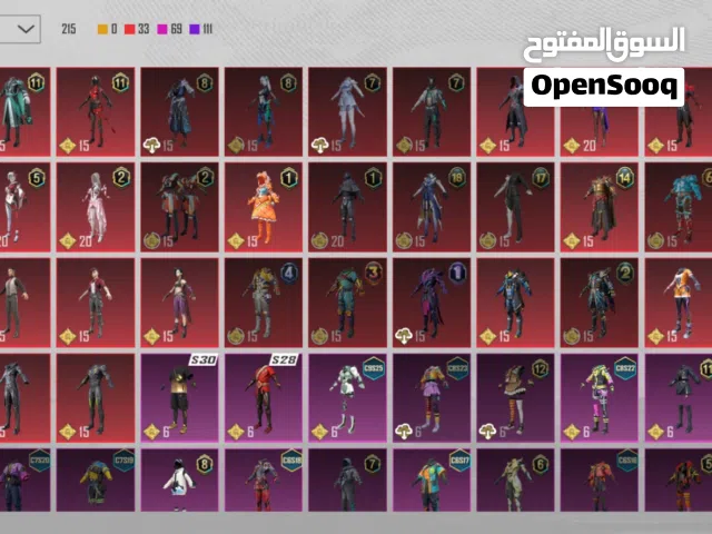 Pubg Accounts and Characters for Sale in Ajman