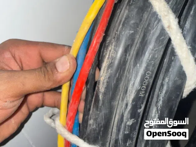 للبيع كابل كهرباء 3 فاز (3 Phase) مقاس 6 ملم