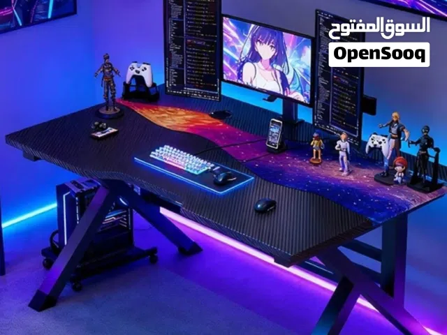 للبيع طاولة جيمنج فايبر مناسبة للألعاب والاستخدام المنزلي