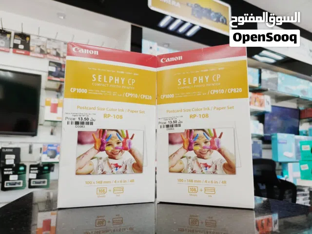 NEW CANON POSTCARD SIZE COLOR LINK 108 PAPERS SET RP-108
