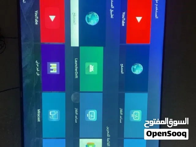شاشه ذكيه 65"صخمه جوادسكاي فل سمارت اندرويد 4K عكس الموبايل على الشاشه استخدام قليل بسعر مغري جداً