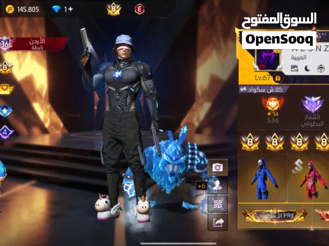 Free Fire Accounts and Characters for Sale in Ajloun