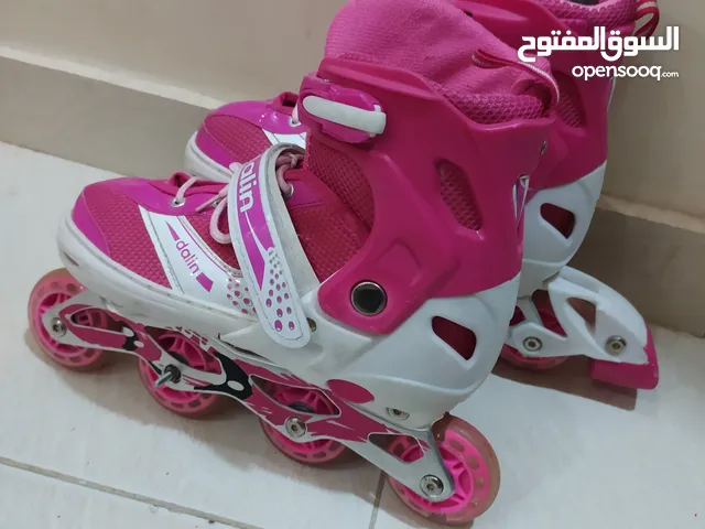 باتيناج للمبتدئين ، لون زهري ، مقاس من 38 ال 41 قابل للتكبير