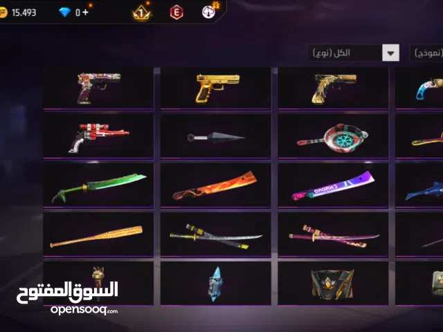 حساب فري فاير لفل 62 قديم اكثر من 6سنوات