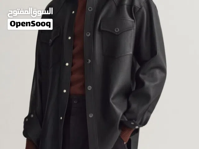 لببيع جاكيت جديد جلد طبيعي ماركة GANT مقاس X LARGE
