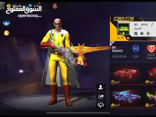 Free Fire Accounts and Characters for Sale in Sharjah