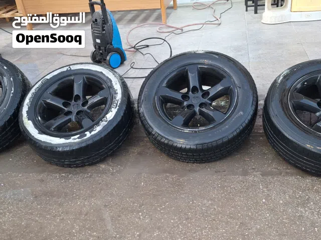 طقم جنطات دوج رام الأصلي لون اسود مقاس كوشوك 275/60/20 كوشوك تعبان جنط ممتاز