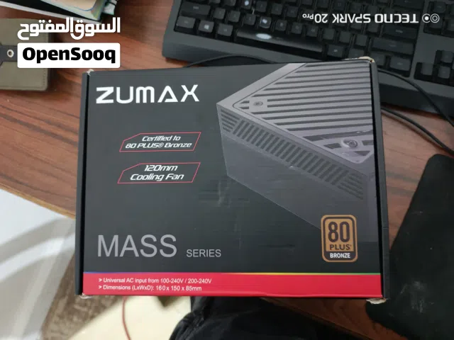 pawer supply (650w)  ZUMAX MASS Series 80+ Bronze
