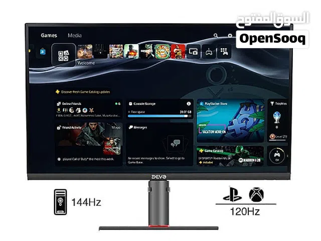 Devo Gaming monitor - DUI27144 - 27" Fast IPS 4K 144Hz (120Hz for PS5)