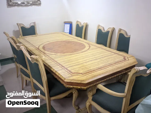 Dining table set of 8