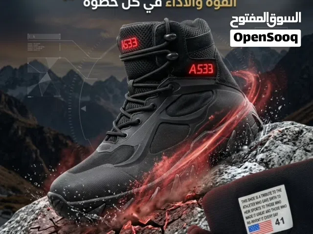 Black Tactical Boots (Size 41) - بوت تكتيكي أسود مقاس 41