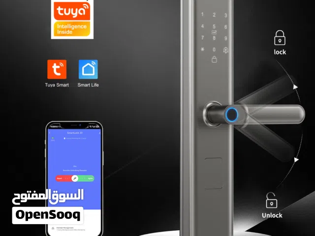 Tuya Smart WiFi Door Lock . with installationكالون ذكى مع التركيب