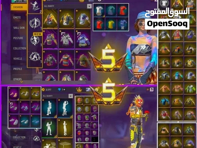 Free Fire Accounts and Characters for Sale in Farwaniya