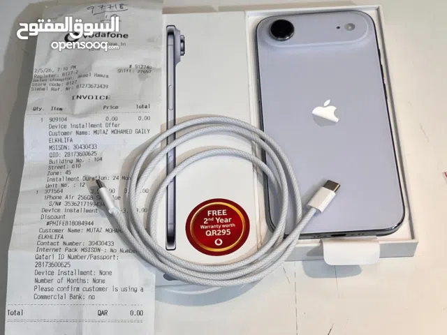 iPhone 17Air  Storage 256gb