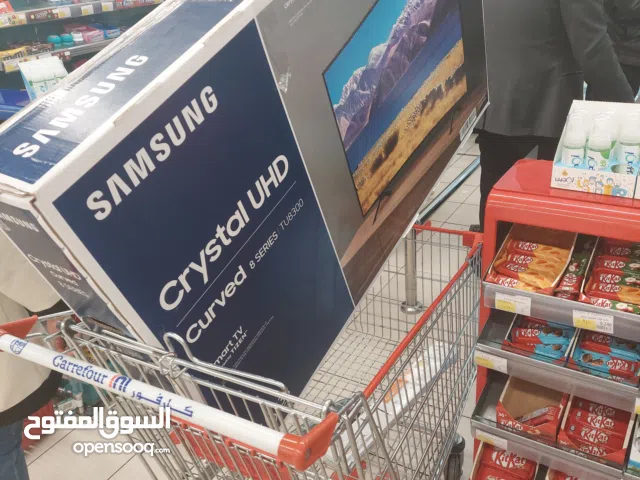 شاشة سامسونج "مكسورة" موديل TU8300 curved حجم 55